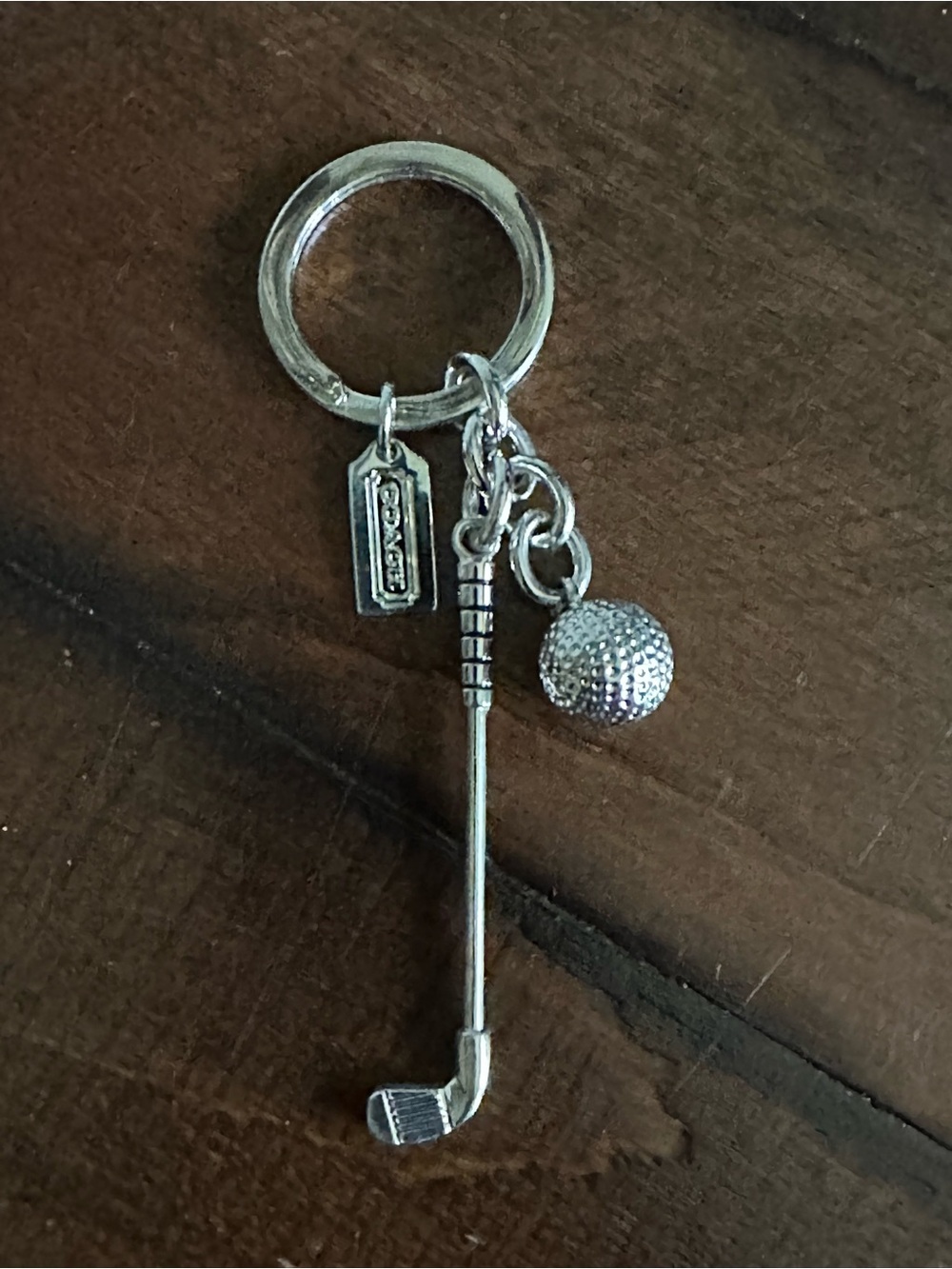 Coach Golf Club Keychain